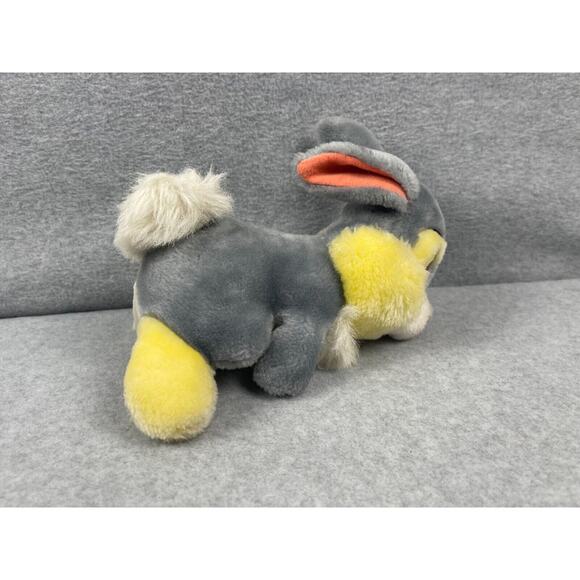 Disney Thumper From Bambi Plush Stuffed Toy Vintage 9" Tall Gray Disneyland - Picture 4 of 5